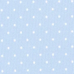 E.Marinella CRAVATTA SARTORIALE CLASSICA IN SETA AZZURRA Pois