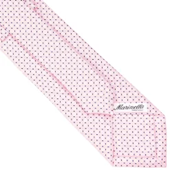 E.Marinella CRAVATTA SARTORIALE CLASSICA IN SETA ROSA Microfantasia fiore