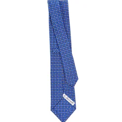 E.Marinella CRAVATTA SARTORIALE CLASSICA IN SETA BLUETTE Microfantasia fiore Online