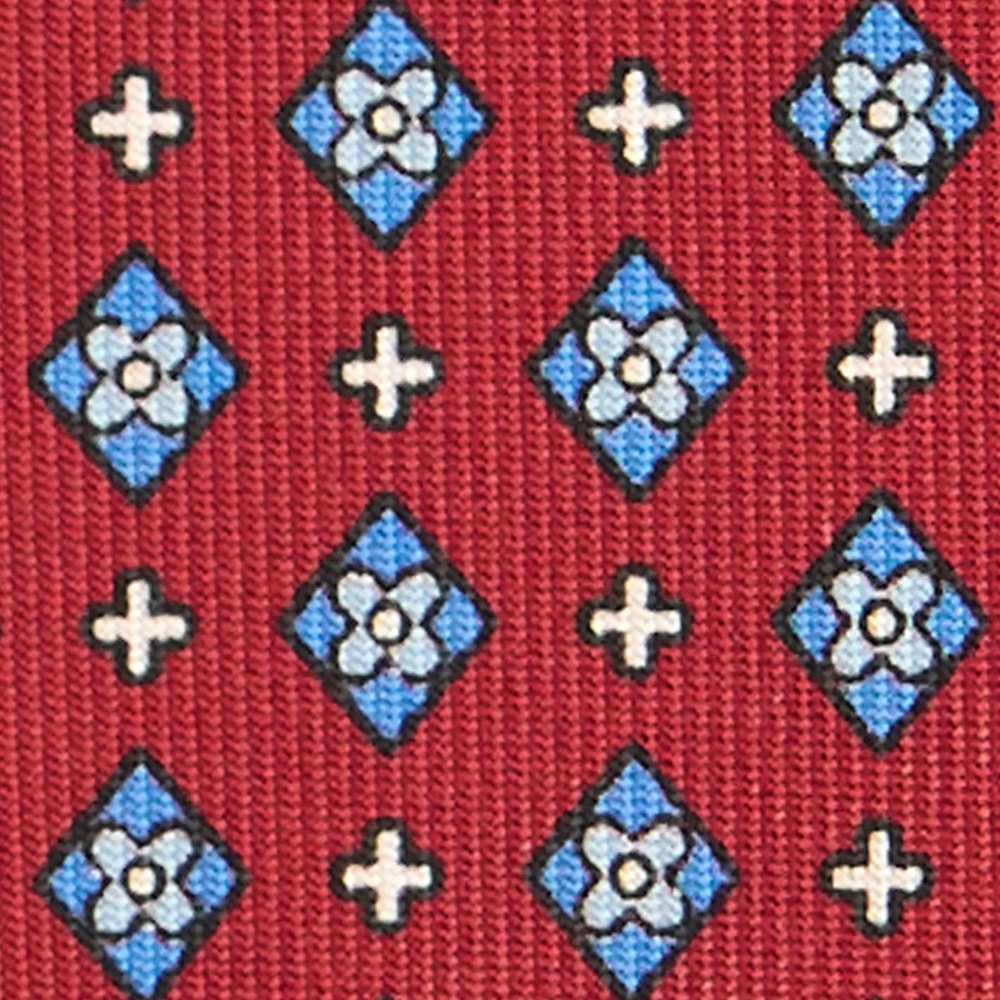 E.Marinella CRAVATTA SARTORIALE CLASSICA IN SETA BORDEAUX Microfantasia fiore Online