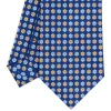 E.Marinella CRAVATTA SARTORIALE CLASSICA IN SETA BLU Microfantasia fiore Outlet