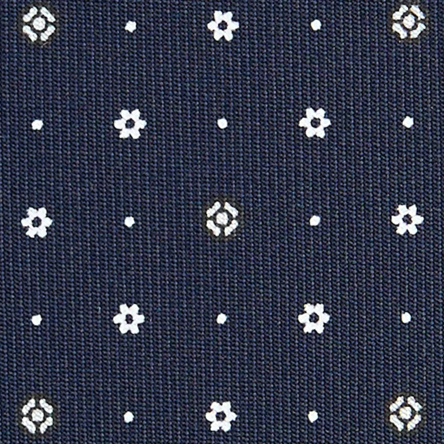 E.Marinella CRAVATTA SARTORIALE CLASSICA IN SETA BLU SCURO Microfantasia fiore Online