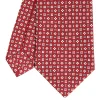 E.Marinella CRAVATTA SARTORIALE CLASSICA IN SETA BORDEAUX Microfantasia fiore Online