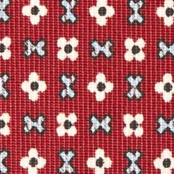 E.Marinella CRAVATTA SARTORIALE CLASSICA IN SETA BORDEAUX Microfantasia fiore Online