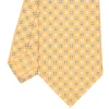 E.Marinella CRAVATTA SARTORIALE CLASSICA IN SETA GIALLA Microfantasia fiore Online