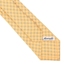 E.Marinella CRAVATTA SARTORIALE CLASSICA IN SETA GIALLA Microfantasia fiore Online