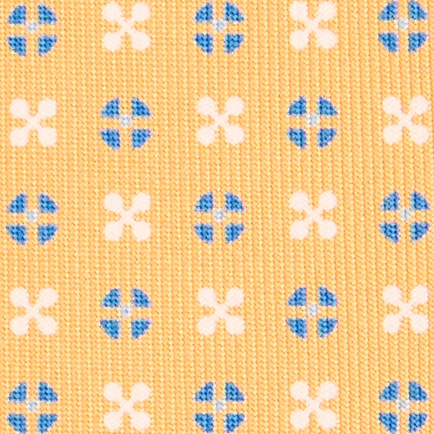 E.Marinella CRAVATTA SARTORIALE CLASSICA IN SETA GIALLA Microfantasia fiore Online