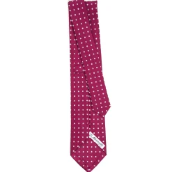 E.Marinella CRAVATTA SARTORIALE CLASSICA IN SETA BORDEAUX Microfantasia fiore Outlet