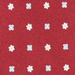 E.Marinella CRAVATTA SARTORIALE CLASSICA IN SETA BORDEAUX Microfantasia fiore Sale