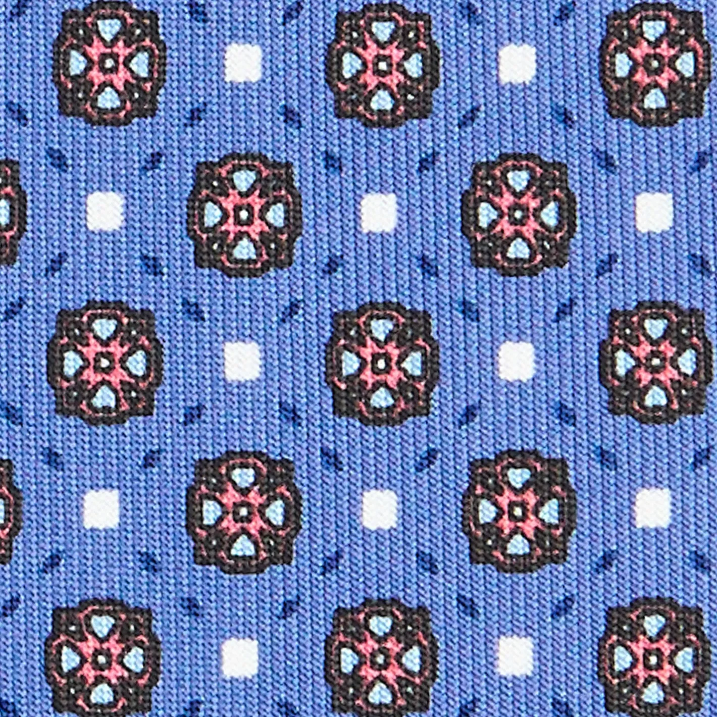 E.Marinella CRAVATTA SARTORIALE CLASSICA IN SETA AZZURRO POLVERE Microfantasia fiore Hot
