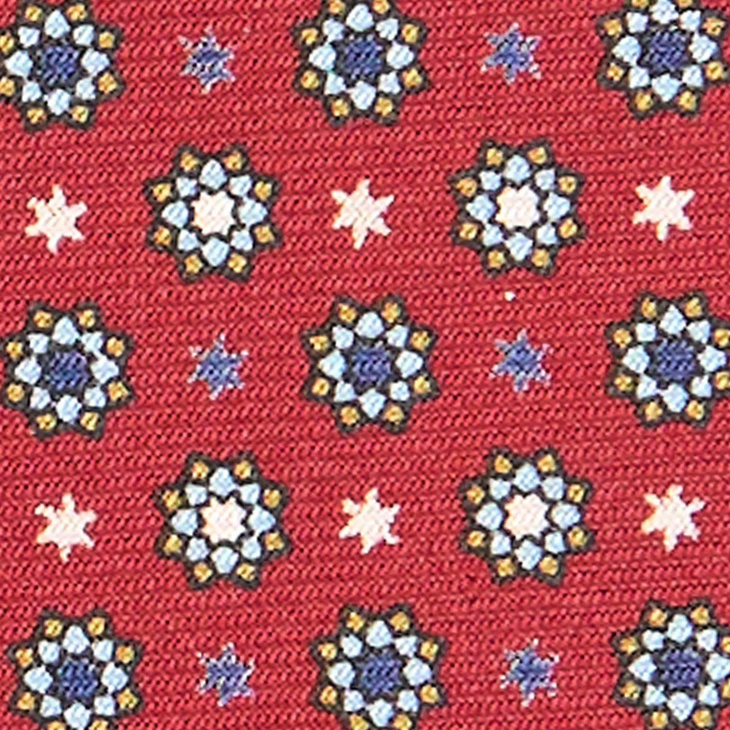 E.Marinella CRAVATTA SARTORIALE CLASSICA IN SETA BORDEAUX Microfantasia fiore Discount