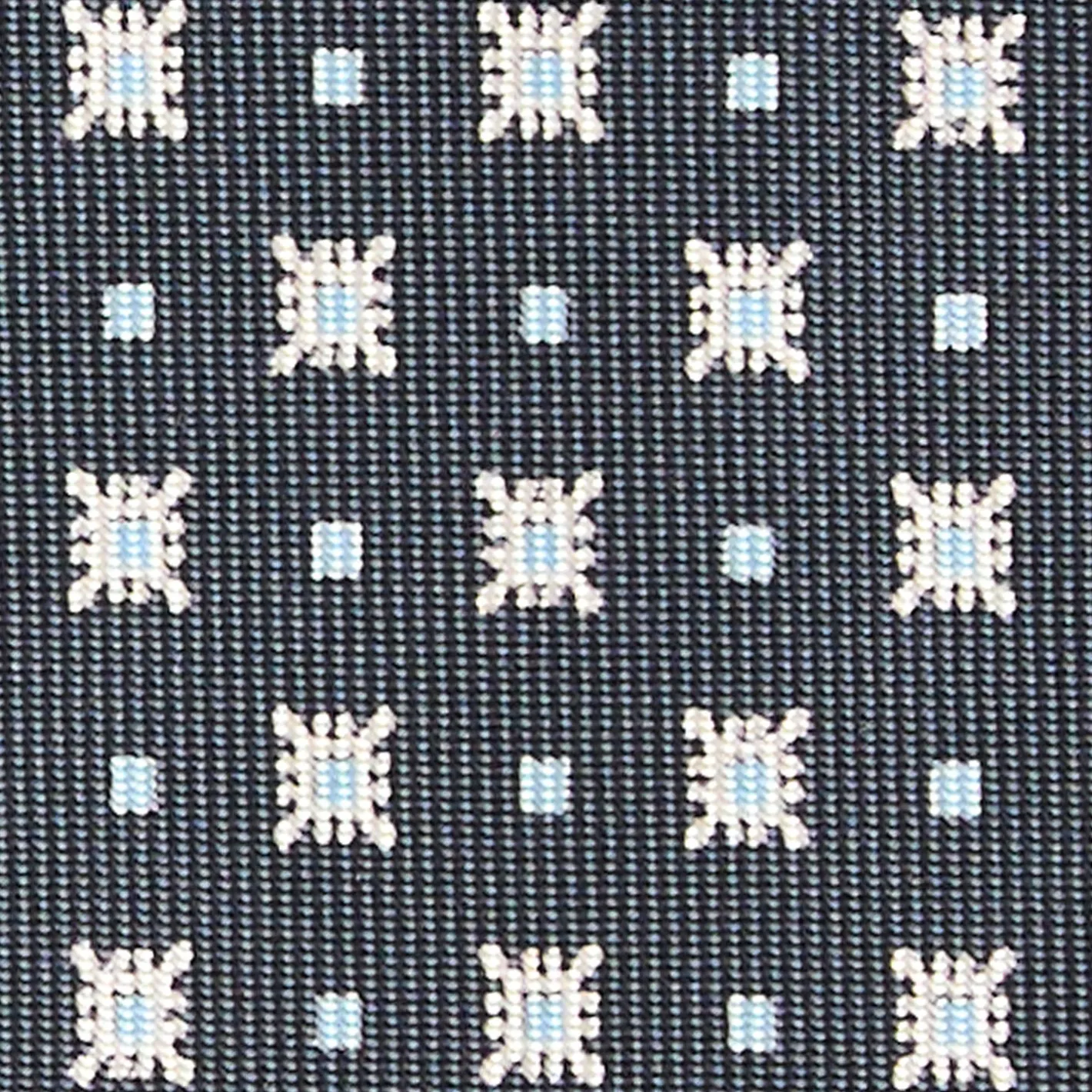 E.Marinella CRAVATTA SARTORIALE CLASSICA IN SETA GRIGIO SCURO Microfantasia fiore Sale
