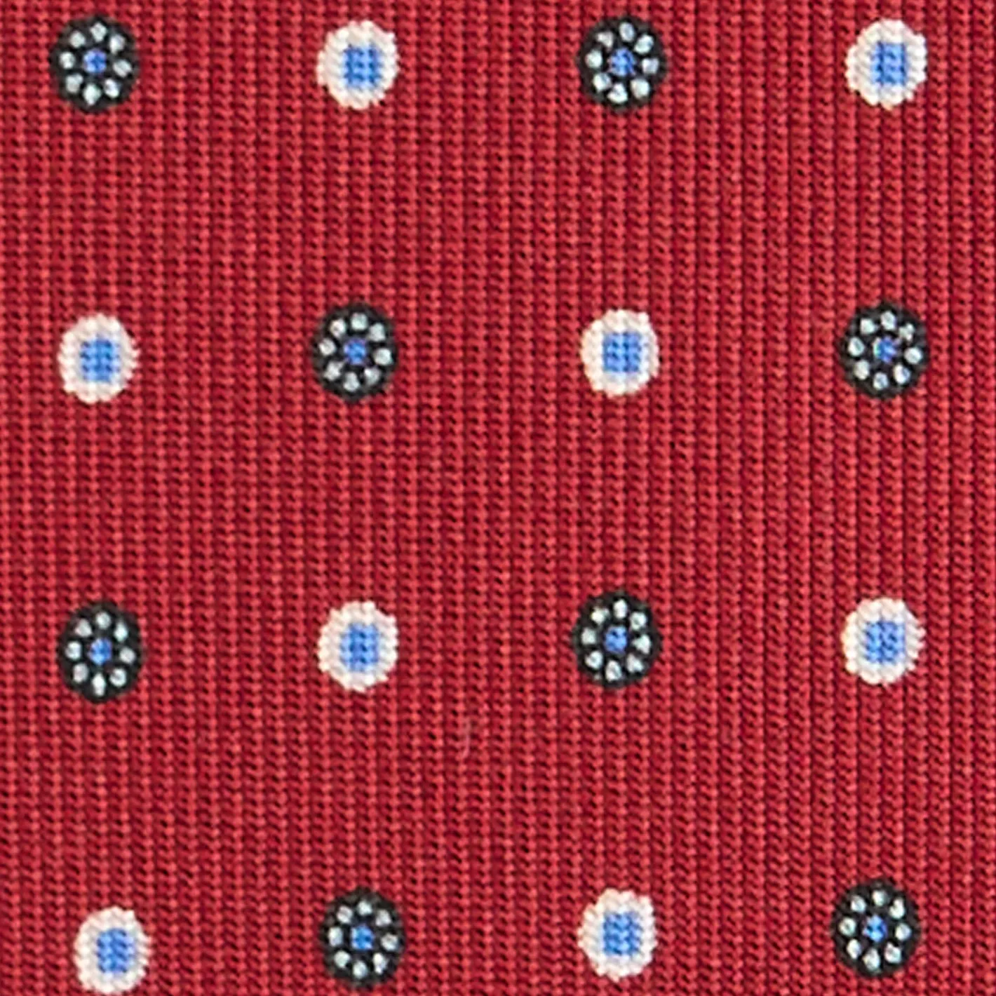 E.Marinella CRAVATTA SARTORIALE CLASSICA IN SETA BORDEAUX Microfantasia Hot