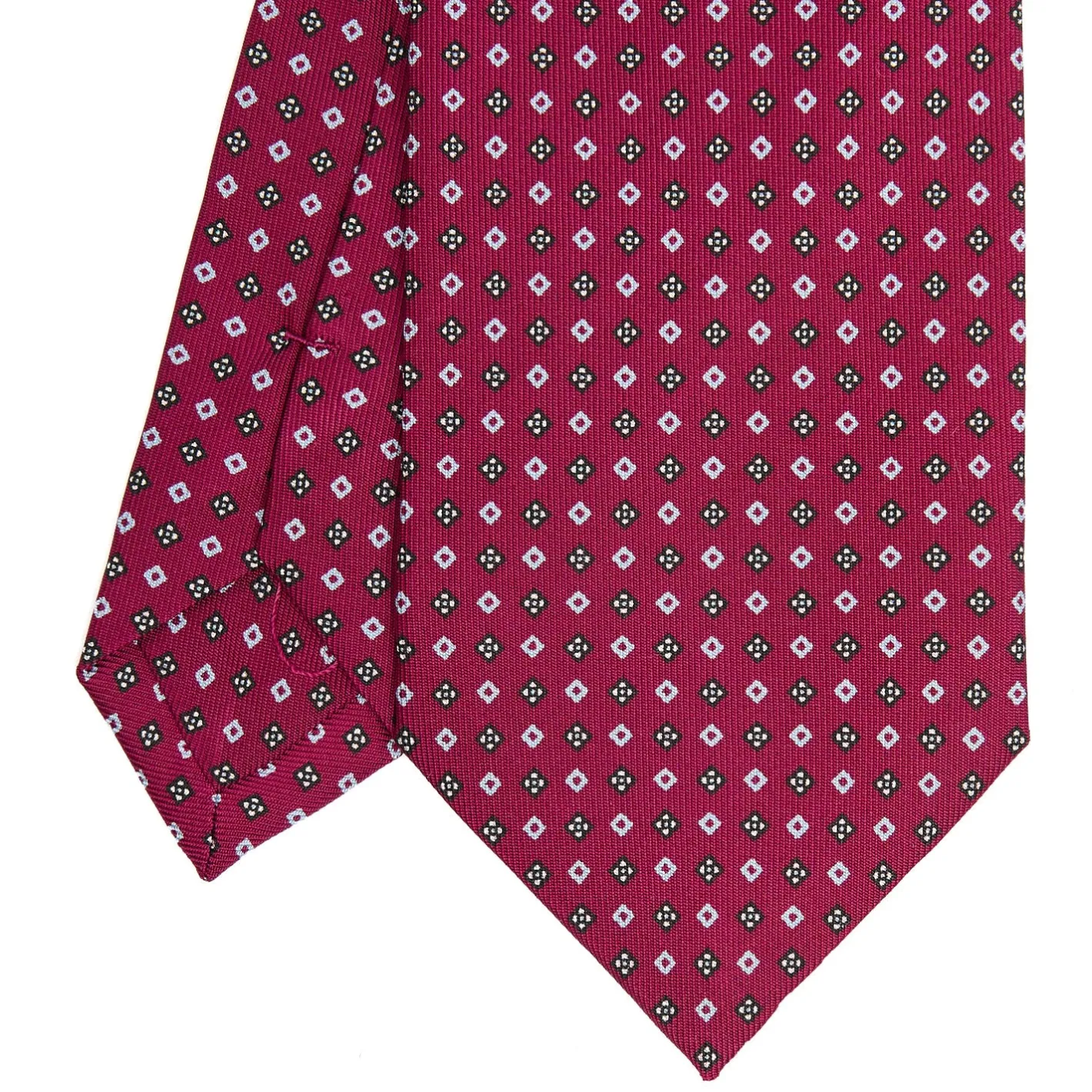 E.Marinella CRAVATTA SARTORIALE CLASSICA IN SETA FUCSIA Microfantasia fiore Online