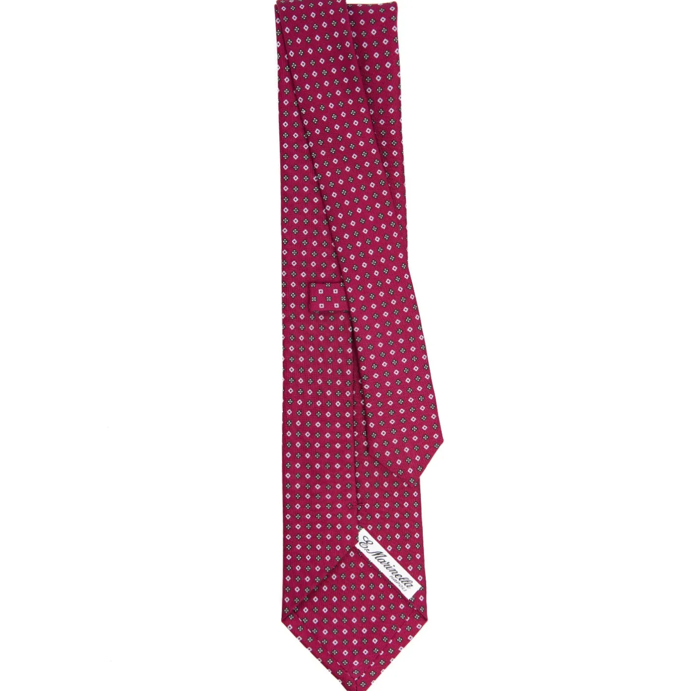 E.Marinella CRAVATTA SARTORIALE CLASSICA IN SETA FUCSIA Microfantasia fiore Online