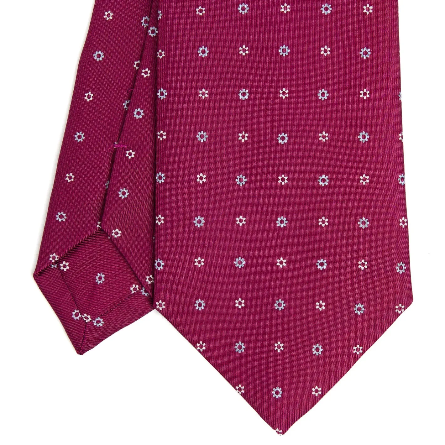 E.Marinella CRAVATTA SARTORIALE CLASSICA IN SETA FUCSIA Microfantasia fiore Online
