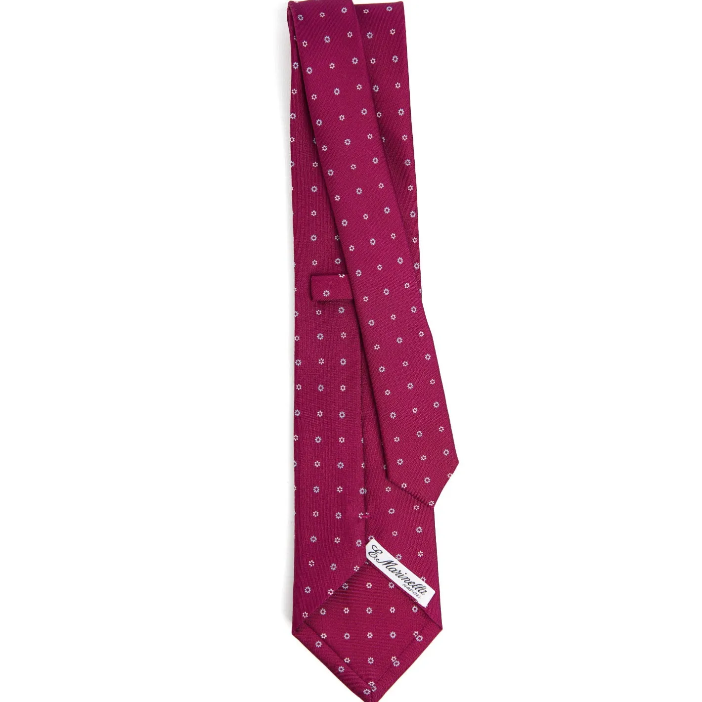 E.Marinella CRAVATTA SARTORIALE CLASSICA IN SETA FUCSIA Microfantasia fiore Online
