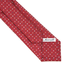 E.Marinella CRAVATTA SARTORIALE CLASSICA IN SETA BORDEAUX Microfantasia fiore Online