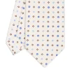 E.Marinella CRAVATTA SARTORIALE CLASSICA IN SETA BIANCA Microfantasia fiore Online