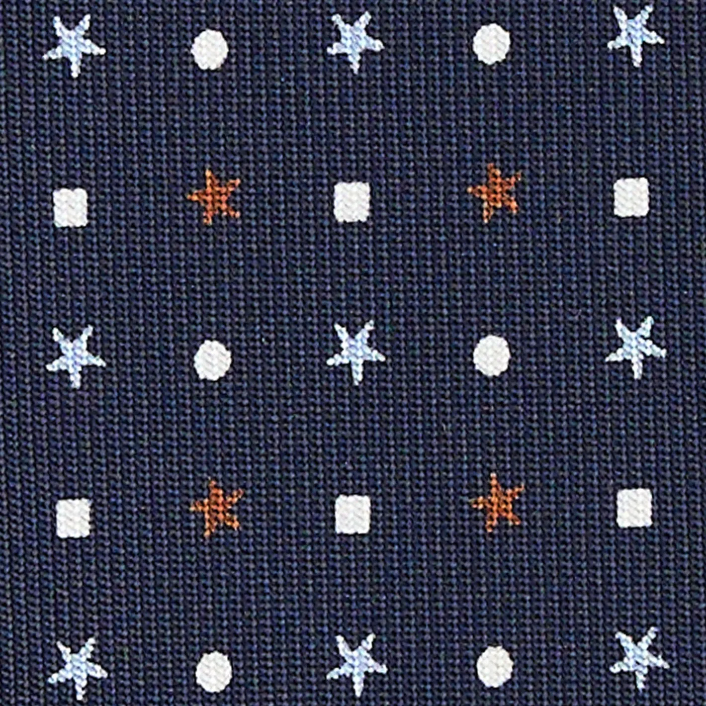 E.Marinella CRAVATTA SARTORIALE CLASSICA IN SETA BLU SCURO Microfantasia fiore Discount