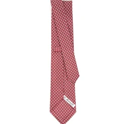 E.Marinella CRAVATTA SARTORIALE CLASSICA IN SETA BORDEAUX Microfantasia fiore Sale
