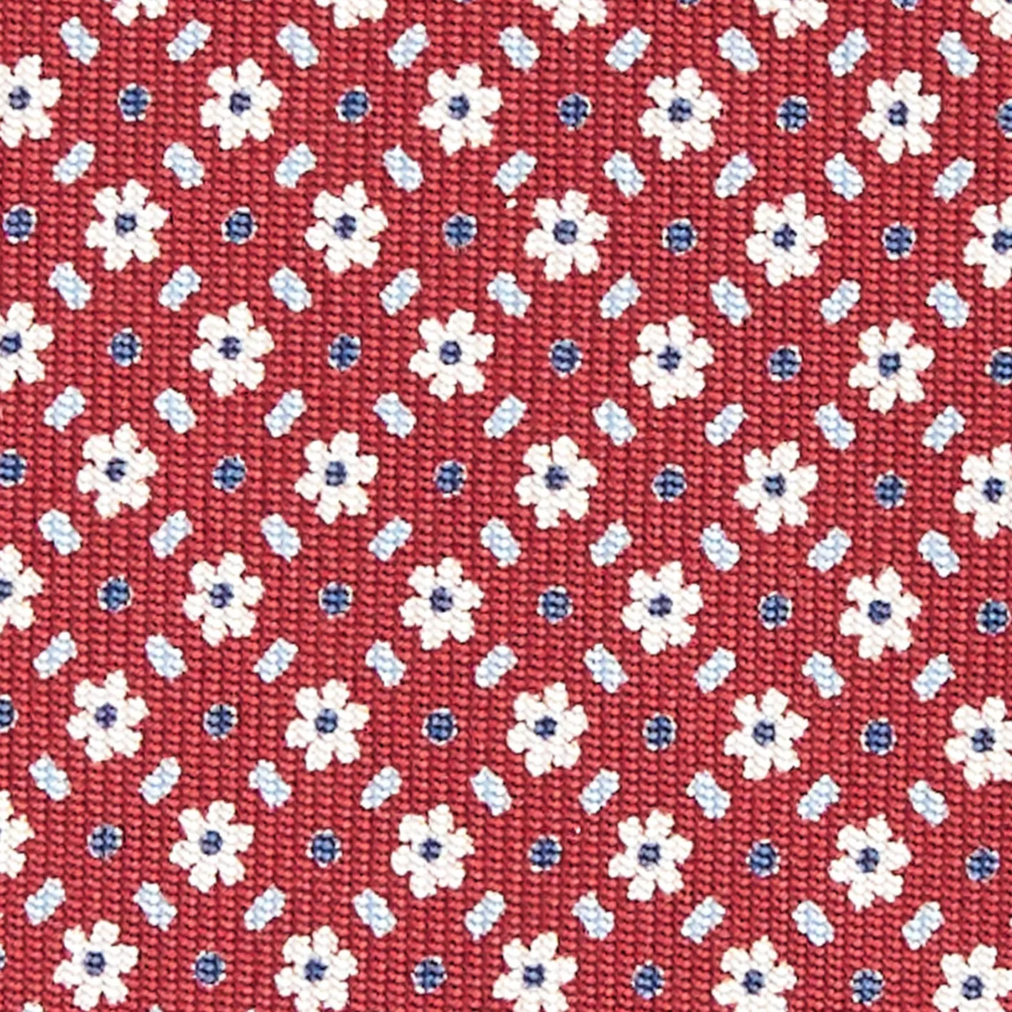 E.Marinella CRAVATTA SARTORIALE CLASSICA IN SETA BORDEAUX Microfantasia fiore Sale