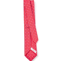 E.Marinella CRAVATTA SARTORIALE CLASSICA IN SETA ROSSA Collezione san valentino Clearance