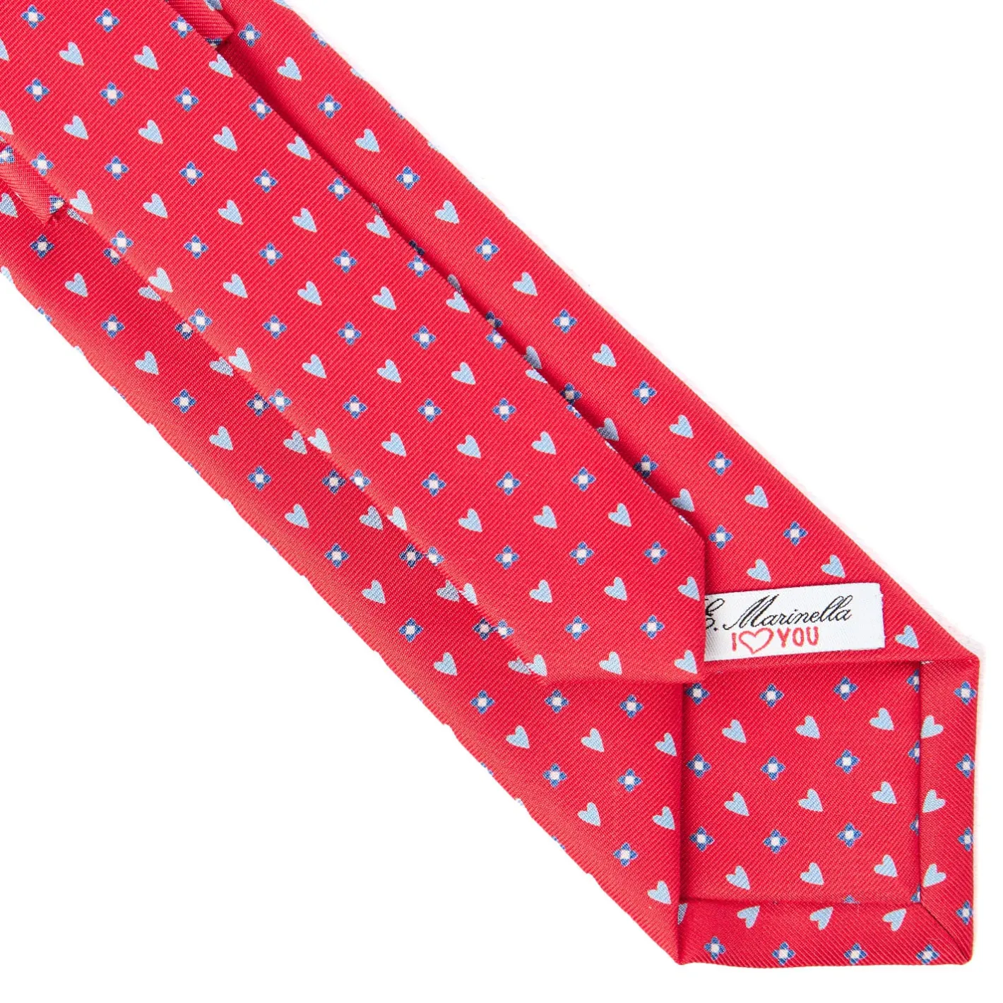 E.Marinella CRAVATTA SARTORIALE CLASSICA IN SETA ROSSA Collezione san valentino Clearance