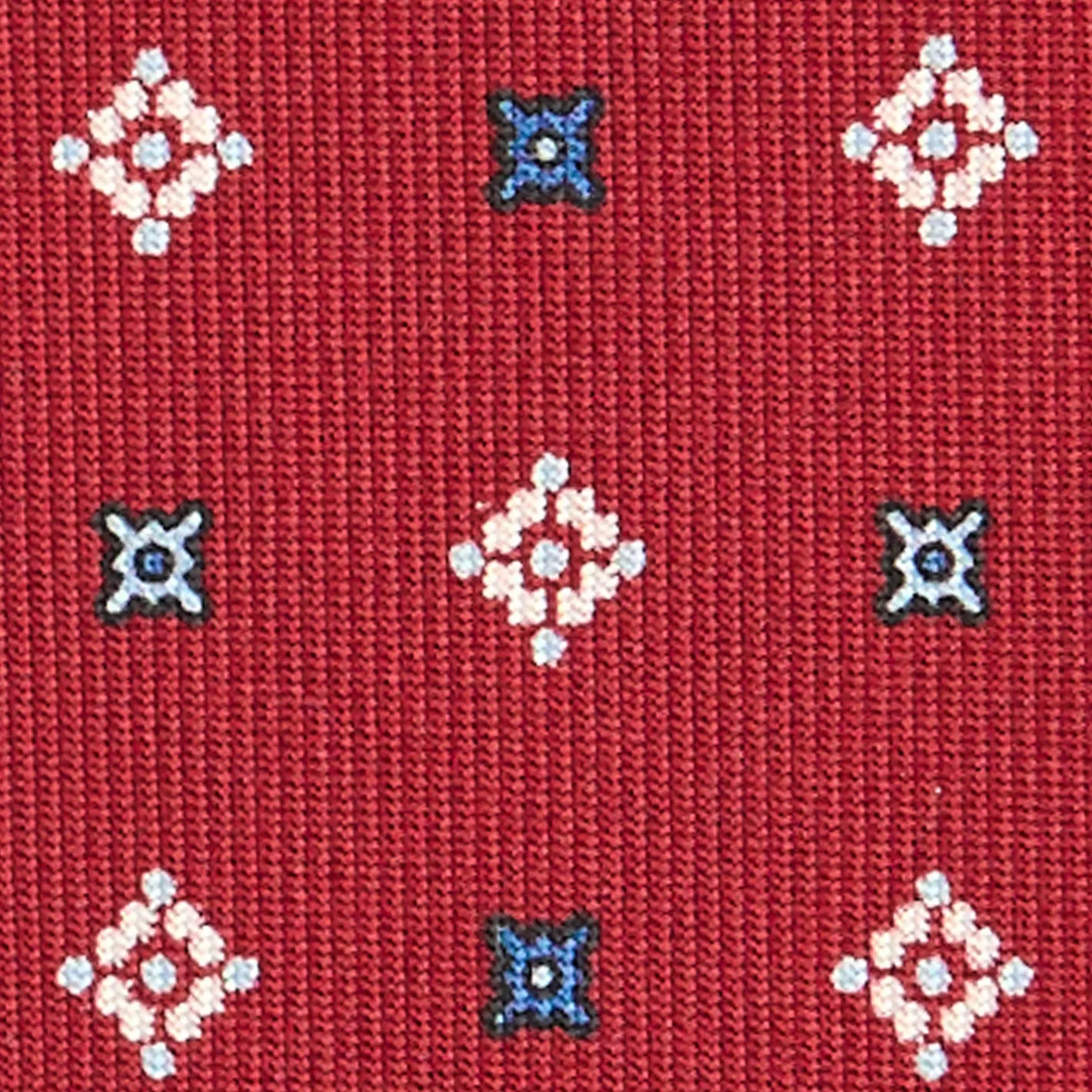E.Marinella CRAVATTA SARTORIALE CLASSICA IN SETA BORDEAUX Microfantasia Best