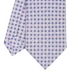 E.Marinella CRAVATTA SARTORIALE CLASSICA IN SETA GRIGIO CHIARO Microfantasia fiore Clearance