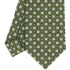 E.Marinella CRAVATTA SARTORIALE CLASSICA IN SETA VERDE OLIVA Microfantasia fiore Outlet