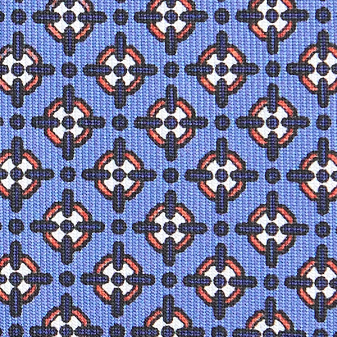E.Marinella CRAVATTA SARTORIALE CLASSICA IN SETA AZZURRO POLVERE Microfantasia fiore Sale