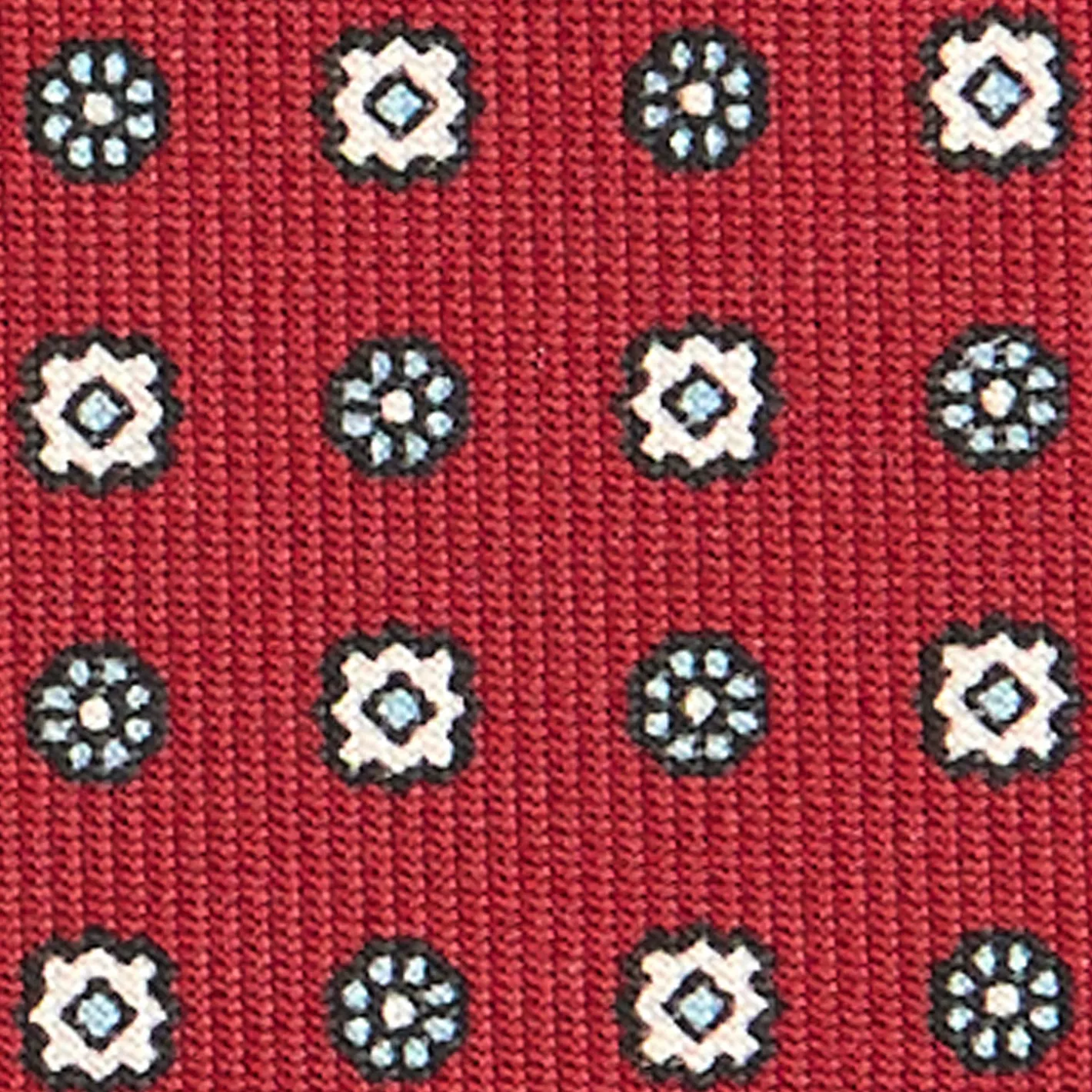 E.Marinella CRAVATTA SARTORIALE CLASSICA IN SETA BORDEAUX Microfantasia Discount
