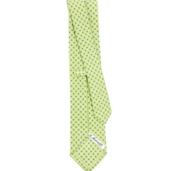 E.Marinella CRAVATTA SARTORIALE CLASSICA IN SETA VERDE CHIARO Microfantasia fiore Discount
