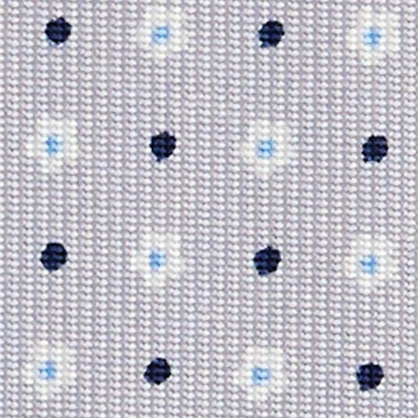 E.Marinella CRAVATTA SARTORIALE CLASSICA IN SETA GRIGIO CHIARO Microfantasia fiore Outlet