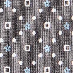 E.Marinella CRAVATTA SARTORIALE CLASSICA IN SETA GRIGIO CHIARO Microfantasia fiore Discount