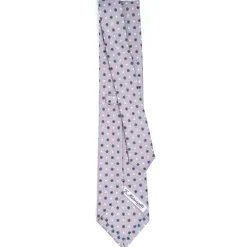 E.Marinella CRAVATTA SARTORIALE CLASSICA IN SETA GRIGIO CHIARO Microfantasia fiore Online