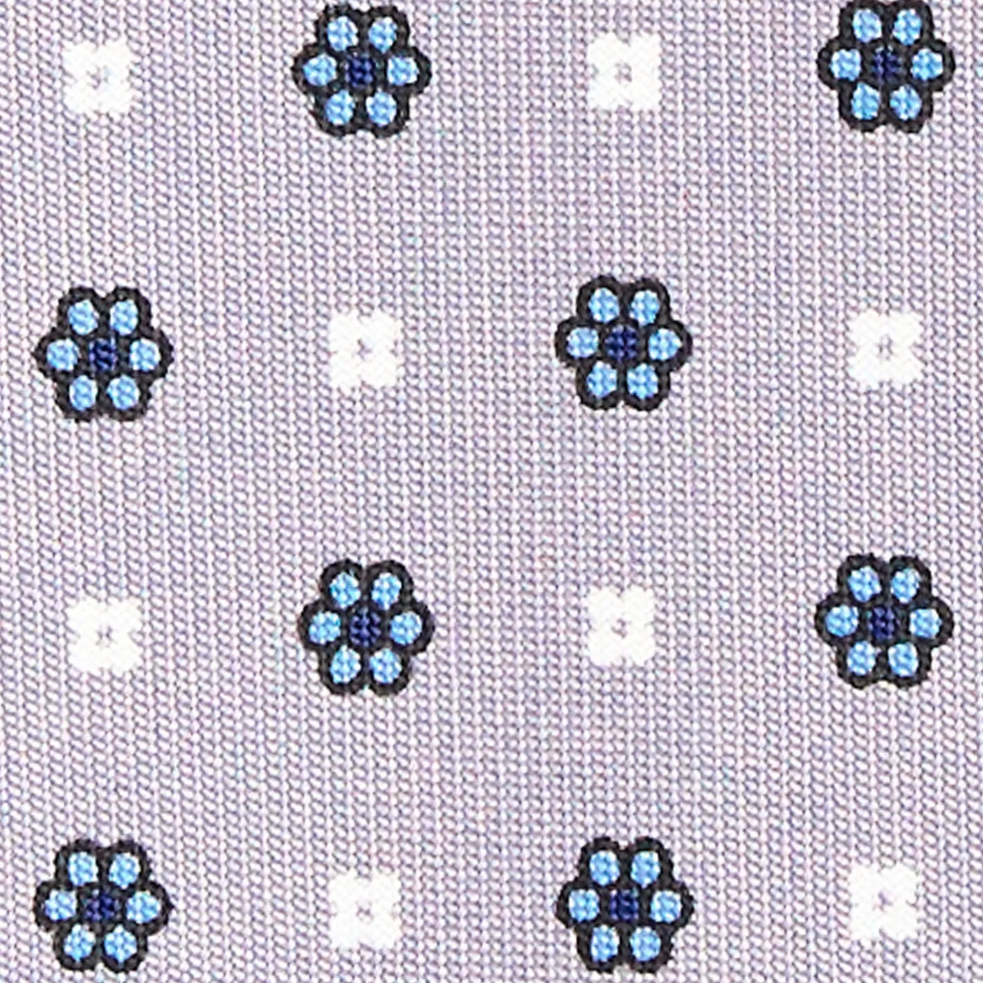 E.Marinella CRAVATTA SARTORIALE CLASSICA IN SETA GRIGIO CHIARO Microfantasia fiore Online