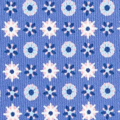 E.Marinella CRAVATTA SARTORIALE CLASSICA IN SETA AZZURRO POLVERE Microfantasia fiore Online