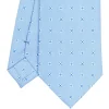 E.Marinella CRAVATTA SARTORIALE CLASSICA IN SETA AZZURRA Microfantasia fiore Best