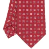 E.Marinella CRAVATTA SARTORIALE CLASSICA IN SETA BORDEAUX Microfantasia fiore Online