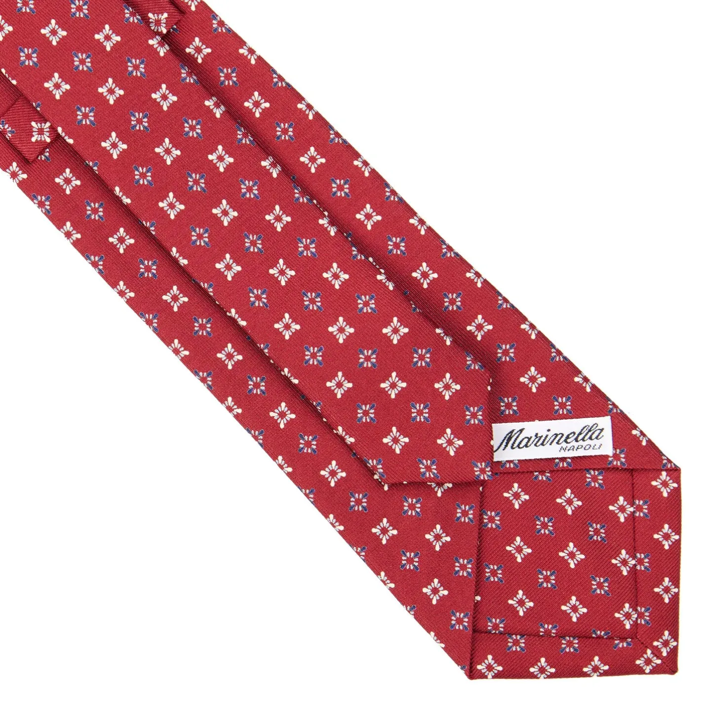 E.Marinella CRAVATTA SARTORIALE CLASSICA IN SETA BORDEAUX Microfantasia fiore Online
