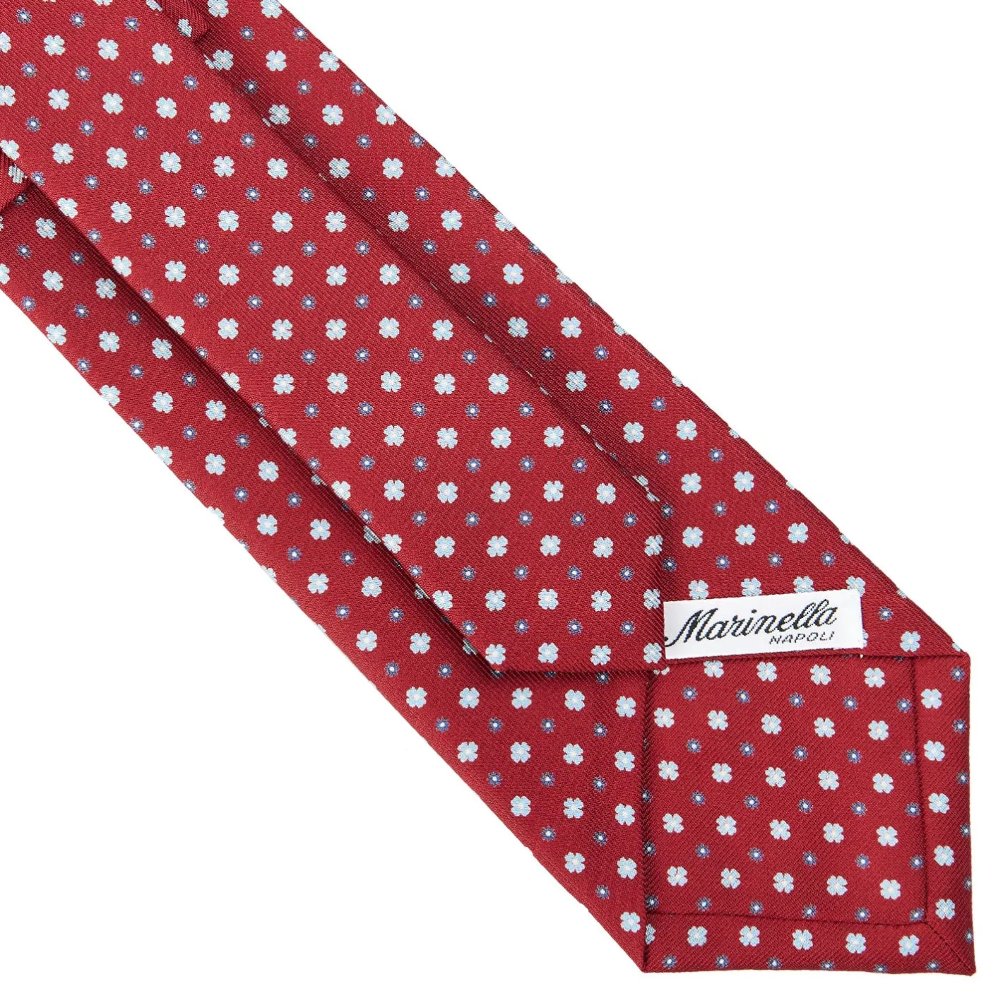 E.Marinella CRAVATTA SARTORIALE CLASSICA IN SETA BORDEAUX Microfantasia Clearance