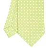 E.Marinella CRAVATTA SARTORIALE CLASSICA IN SETA VERDE CHIARO Microfantasia fiore Discount