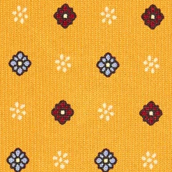 E.Marinella CRAVATTA SARTORIALE CLASSICA IN SETA GIALLA Microfantasia fiore Online