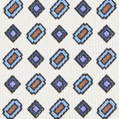 E.Marinella CRAVATTA SARTORIALE CLASSICA IN SETA BIANCA Microfantasia fiore Sale