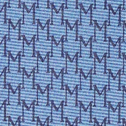 E.Marinella CRAVATTA SARTORIALE CLASSICA IN SETA AZZURRO POLVERE Microfantasia m geometrica Best