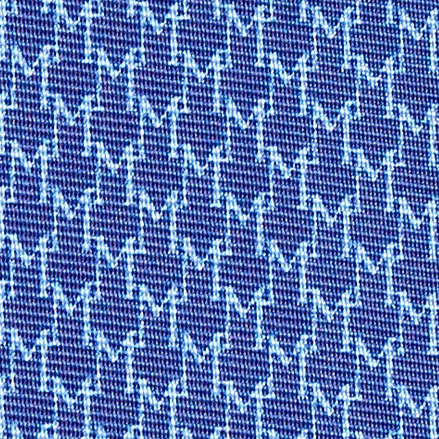 E.Marinella CRAVATTA SARTORIALE CLASSICA IN SETA BLUETTE Microfantasia m geometrica
