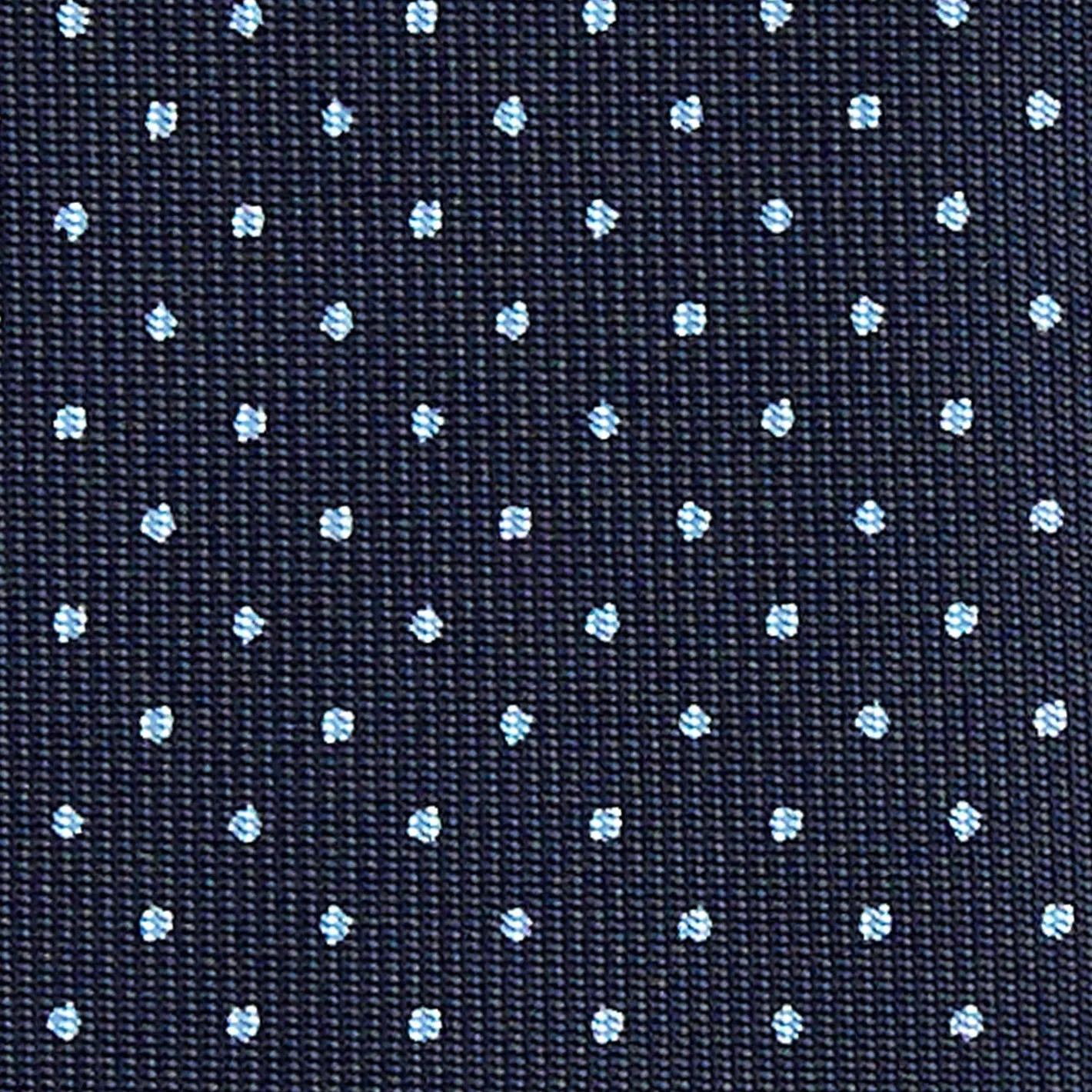 E.Marinella CRAVATTA SARTORIALE CLASSICA IN SETA BLU SCURO Pois Sale