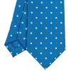 E.Marinella CRAVATTA SARTORIALE 7 CM IN SETA BLU MEDIO Microfantasia fiore Discount